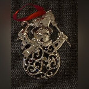 Lenox Snowman Ornament NIB 3x9 inches